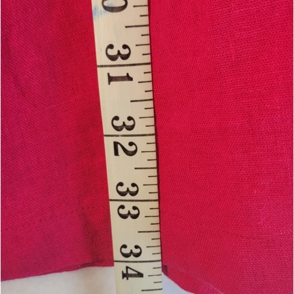 Universal Thread Linen Blend‎ Midi Skirt Women's M Pink Tiered Boho Cottagecore